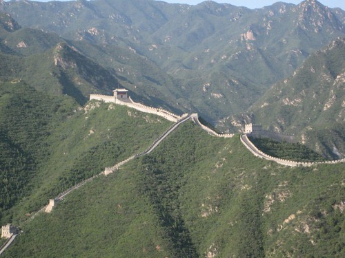 the Great Wall from space.