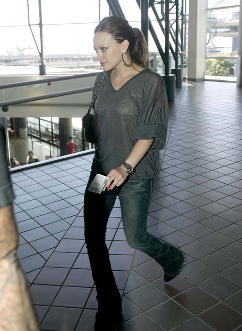 Hilary Duff at LAX