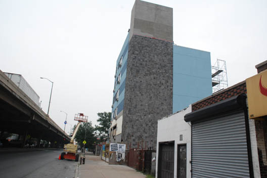 The BQE Rock Wall Building