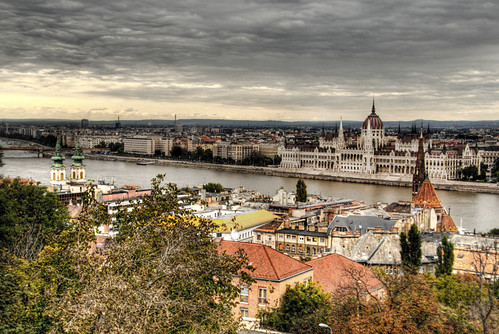 View of the parliament. Budapest. Vista del parlamento