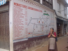 plano de las decenas de monasterios que hay en la zona
