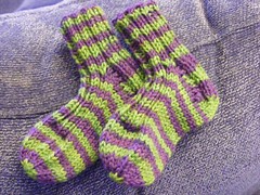 Jungle stripe baby socks