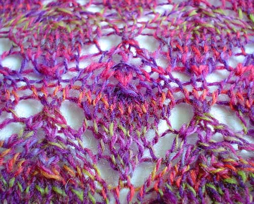 Forest Canopy Shawl - detail