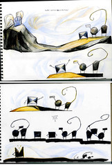 mataparda espinita comic bocetos procesos nubes bajas dibujo coloreado