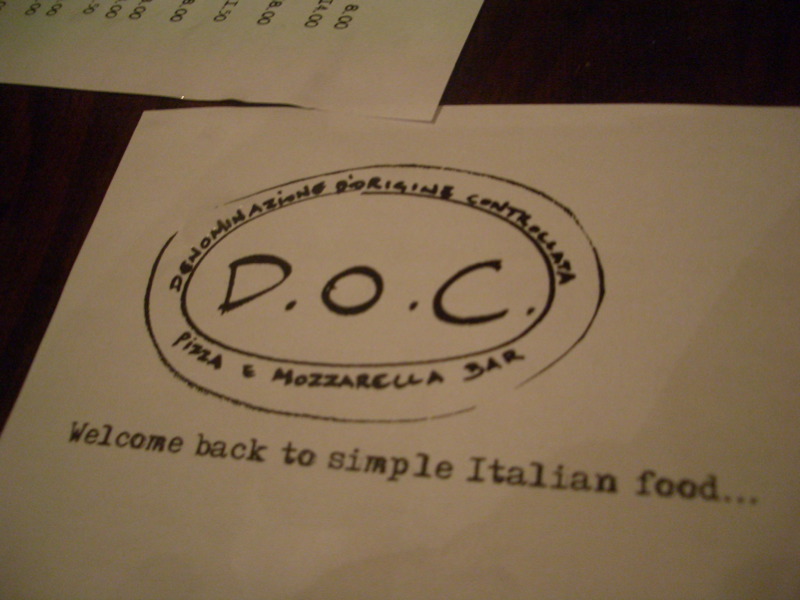 DOC: welcome back to simple Italian food!