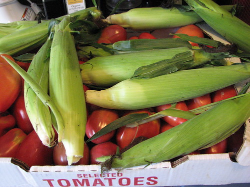 tomatoes and corn