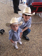 J. & M. at the Texas Cowboy Reunion parade