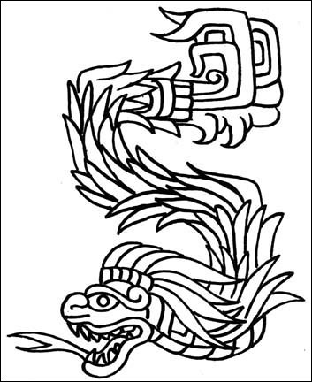 Tattoo Design Books. Quetzalcoatl Tattoo Design