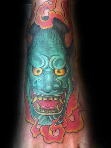 demon tattoos. Japanese Demon Tattoos feet