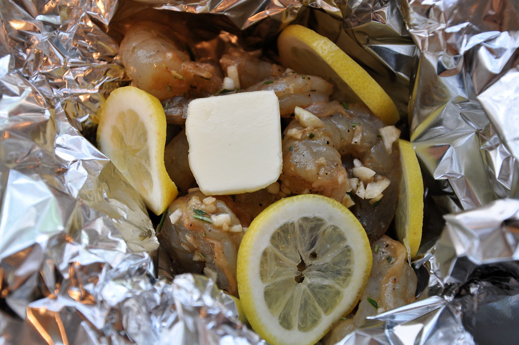 shrimp in foil