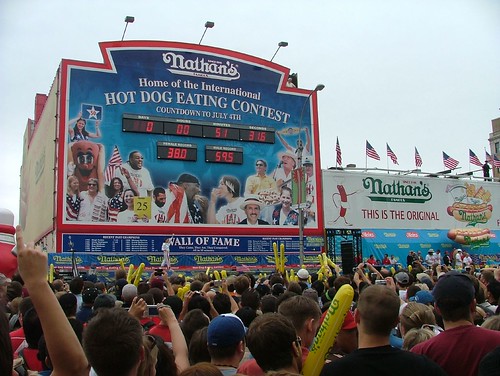 Image of the Coney Island Hot Dog Eating Contest 2007