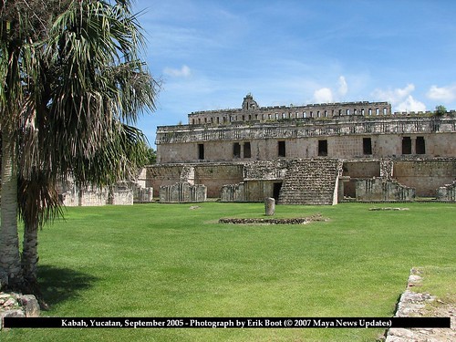 Kabah, Yucatan, Mexico - View of West Side of Structure 2C2