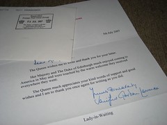 Our letter from our English penpal. (07/12/2007)