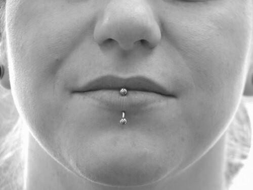 Eyebrow ring: a type of body piercing done through the eyebrow, 