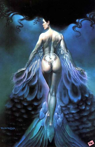 Boris Vallejo Fantasy Art Angel In Blue