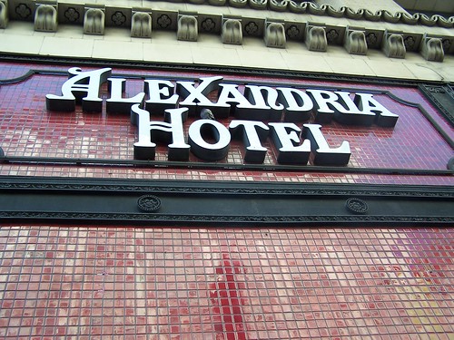 alexandria hotel sign