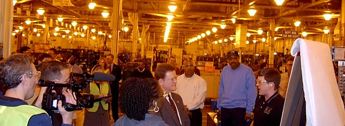 Senator Jim Webb visits UAW plant in Fredericksburg