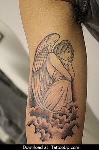 beckham angel tattoo. eckhams angel tattoo
