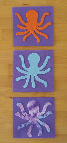 Octopus purses in progress 2