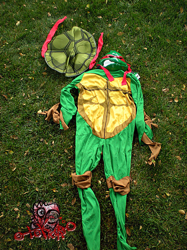 DISGUISE :: Teenage Mutant Ninja Turtles 'Classic Raphael' - BOYS COSTUME { 10-12 }; WALMART exclusive iii (( 2003-2010 )) 