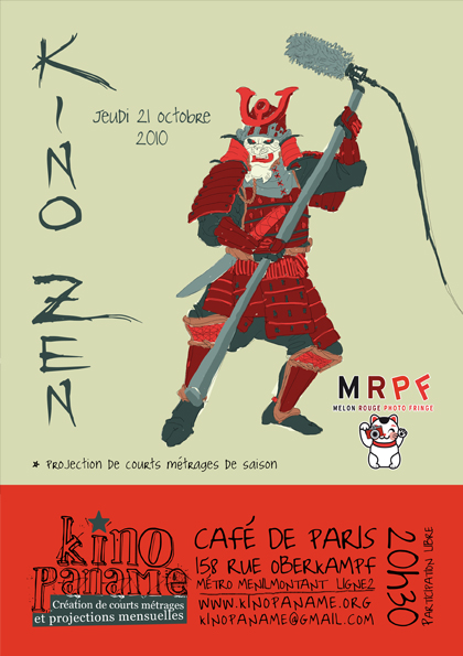 Flyer de projection du jeudi 21 octobre 2010 au Café de Paris