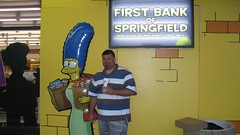 Steve & Marge under the Bank of Springfield sign. (07/13/2007)