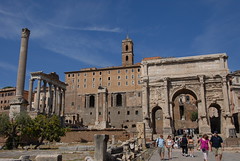 Arco di Settimio Severo and Tempio di Saturno (塞維斯凱旋門與沙突斯神殿)