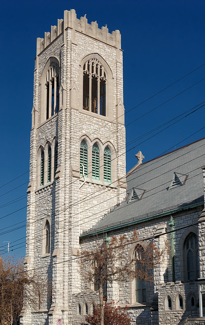 Saint Margaret of Scotland Church, in Saint Louis, Missouri, USA - view of tower