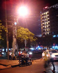 Reading under a streetlamp