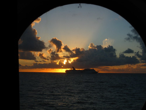 Sunrise and Cruise Ship