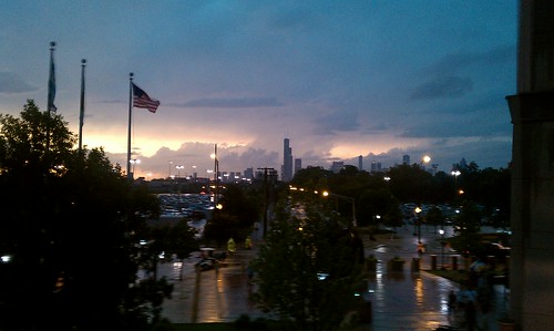 chicago white sox skyline. Chicago Skyline post storm