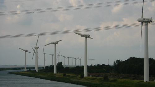 Wind turbines in Zeeland, The Netherlands