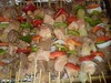 assorted Kabob skewers(uncooked)