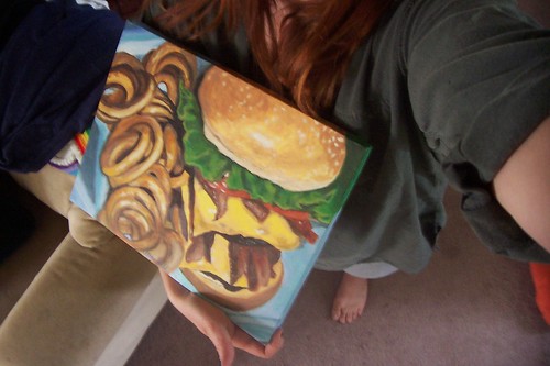 hamburger painting