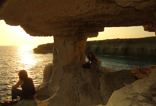 couple at the seacaves, Protaras Area, Cyprus