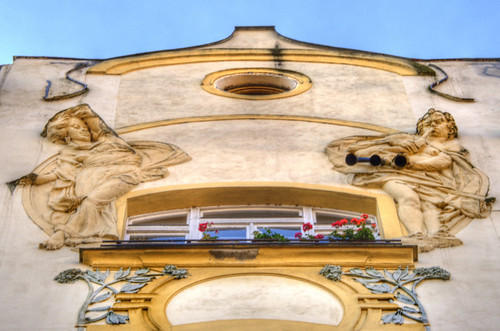 A facade detail. Prague. Detalle de una fachada. Praga