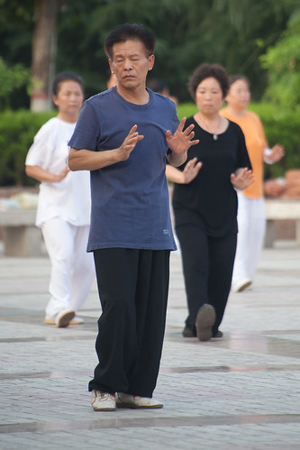 Tai Chi in Weinan City Square
