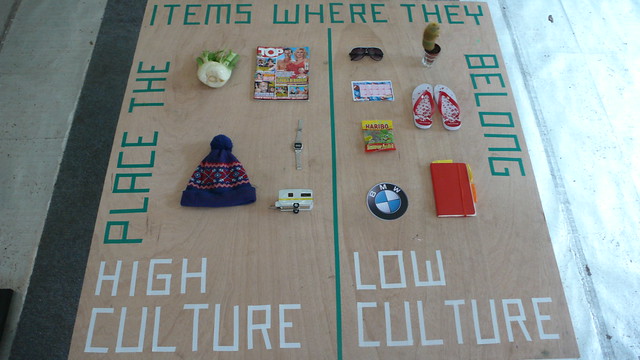 1st test high/low culture board