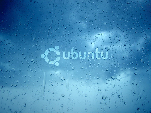 wallpaper rain. Ubuntu quot;Rain Dropsquot; Wallpaper