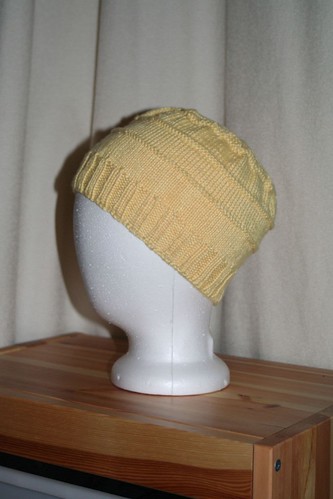 Chemo Hat in Knit Picks Shine Sport - Butter