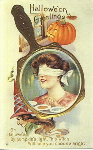 halloween_vintage-halloween-woman-blindfolded-pumpkin-mirror-card