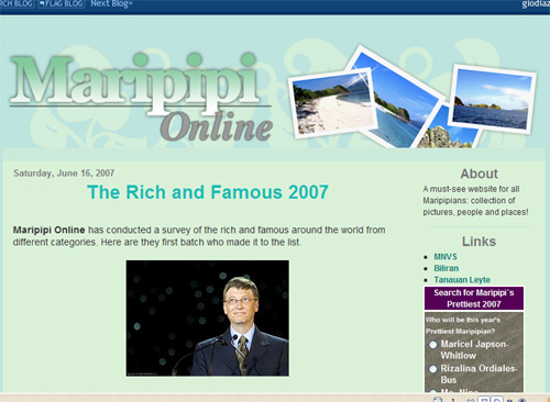 MaripipiOnline - the new blog layout