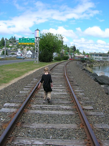 Walking The Train Tracks