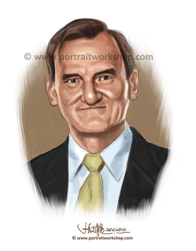 digital portrait illustration of Michael Grenville Gray (revised) watermark