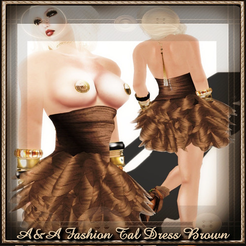 A&A Fashion Tal Dress Brown