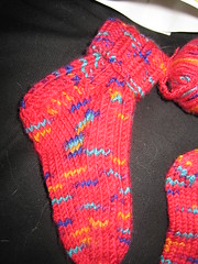 Close-up of Finished Baby Sock