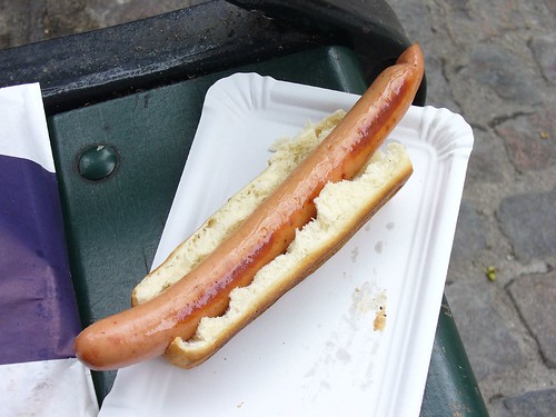 Danish fried hot dog