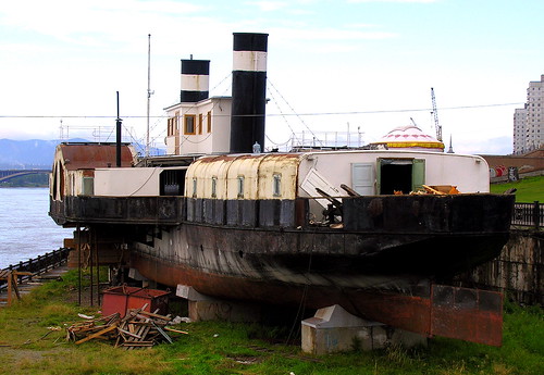 TRANS－SIBERIAN KRASNOYARSK 穿越西伯利亚 克拉斯诺雅斯卡 列宁被流放到西伯利亚时乘坐的船