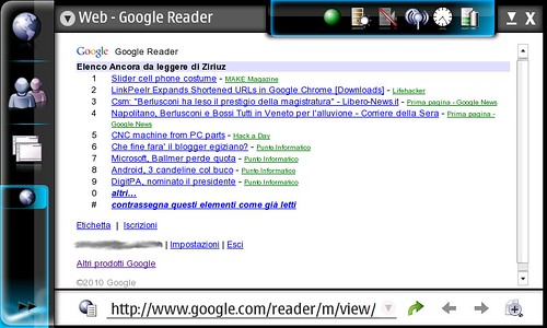 Google Reader Mobile screenshot