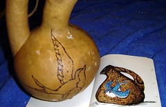 gourd pitcher and moleskine sketch